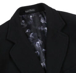 English Laundry Black Fall/Winter Essential Slim Fit Overcoat Wool Blend 10 English Laundry Black Fall/Winter Essential Slim Fit Overcoat Wool Blend -Sapphire Dress Shop 53 01 001 3