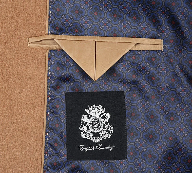 English Laundry Camel Fall/Winter Essential Slim Fit Overcoat Wool Blend 7 English Laundry Camel Fall/Winter Essential Slim Fit Overcoat Wool Blend - Image 5