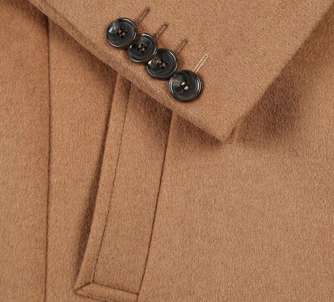 English Laundry Camel Fall/Winter Essential Slim Fit Overcoat Wool Blend 8 English Laundry Camel Fall/Winter Essential Slim Fit Overcoat Wool Blend - Image 6