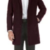 English Laundry Burgundy Fall/Winter Essential Slim Fit Overcoat Wool Blend 2 English Laundry Burgundy Fall/Winter Essential Slim Fit Overcoat Wool Blend -Sapphire Dress Shop 53 01 700 1