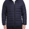 Men's Quilted Puffer Jacket In Navy 2 Men's Quilted Puffer Jacket In Navy -Sapphire Dress Shop 816 Navy 2 S