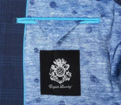 English Laundry 2-Piece Blue Plaid Wool Blend Slim Fit Dress Suit 18 English Laundry 2-Piece Blue Plaid Wool Blend Slim Fit Dress Suit -Sapphire Dress Shop 8 2592x 54121949 197a 499b af41 e183eb766647