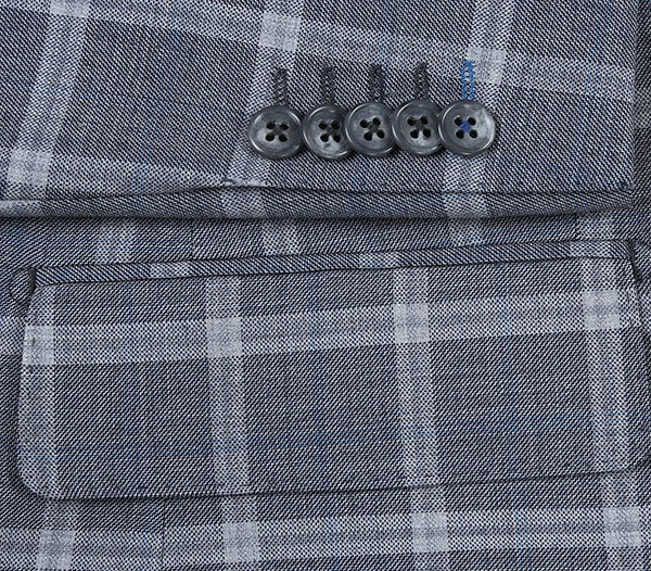English Laundry 2-Piece Gray Plaid Wool Blend Slim Fit Suit 10 English Laundry 2-Piece Gray Plaid Wool Blend Slim Fit Suit - Image 8