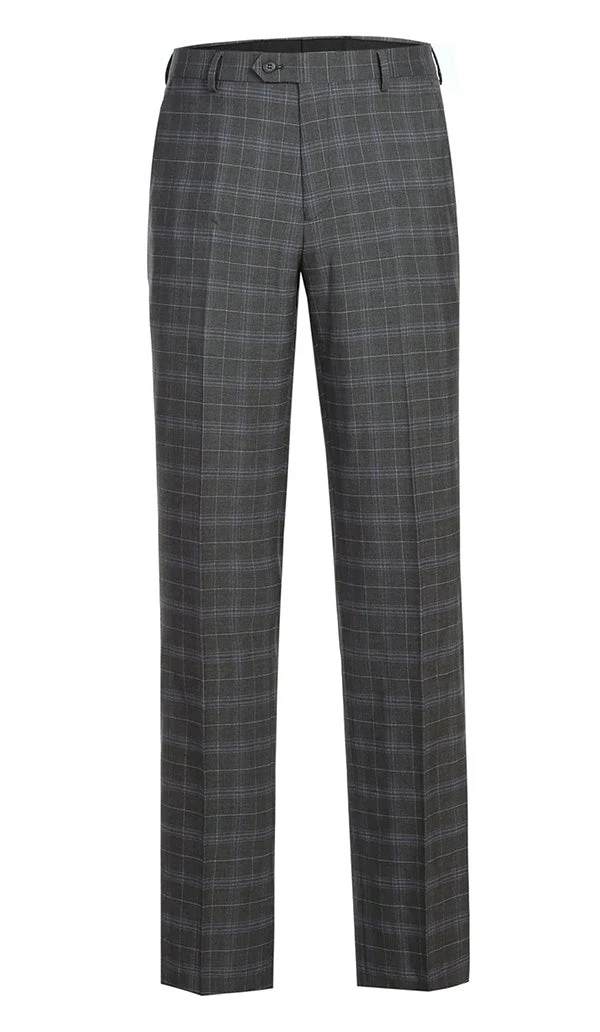 Regular Fit 2 Piece Suit Gray Check 4 Regular Fit 2 Piece Suit Gray Check - Image 2