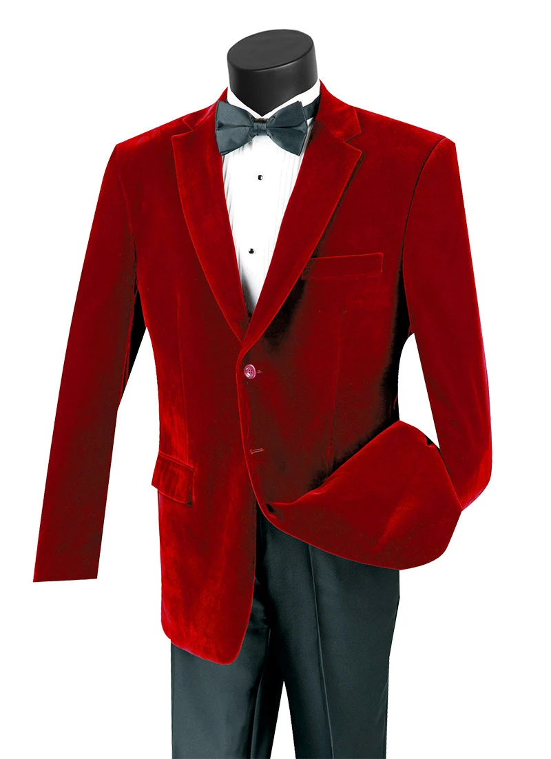 Velvet Regular Fit Fashion Jacket In Red 3 Velvet Regular Fit Fashion Jacket In Red