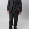 Classic Boy Suit 5 Piece Set Gray 2 Classic Boy Suit 5 Piece Set Gray -Sapphire Dress Shop B347 02s