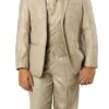 Classic Boy Suit 5 Piece Set Beige