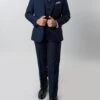 Classic Boy Suit 5 Piece Set Navy 1 Classic Boy Suit 5 Piece Set Navy -Sapphire Dress Shop B347 04s