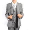 Classic Boy Suit Glen Plaid 5 Piece Set In Gray 2 Classic Boy Suit Glen Plaid 5 Piece Set In Gray -Sapphire Dress Shop B388 01 gray s