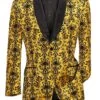 Gold Regular Fit Embossed Damask Print Velvet Jacket Shawl Lapel -Sapphire Dress Shop BF 3Gold 800x 7a3b0dfe 569e 4a95 89d3 76d08914e022