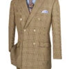 Alexander Collection - Mocha Double Breasted 2 Piece Suit Regular Fit Tone On Tone Windowpane 1 Alexander Collection - Mocha Double Breasted 2 Piece Suit Regular Fit Tone On Tone Windowpane -Sapphire Dress Shop DRW 02 MOCHA