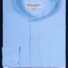Basic Banded Collar Dress Shirt In Light Blue -Sapphire Dress Shop DS3001C LT BLUE
