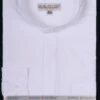 Basic Banded Collar Dress Shirt In White -Sapphire Dress Shop DS3001C WHITE