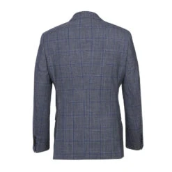 English Laundry 2-Piece Gray With Blue Windowpane Suit Wool Blend 11 English Laundry 2-Piece Gray With Blue Windowpane Suit Wool Blend -Sapphire Dress Shop EL72 52 400 1