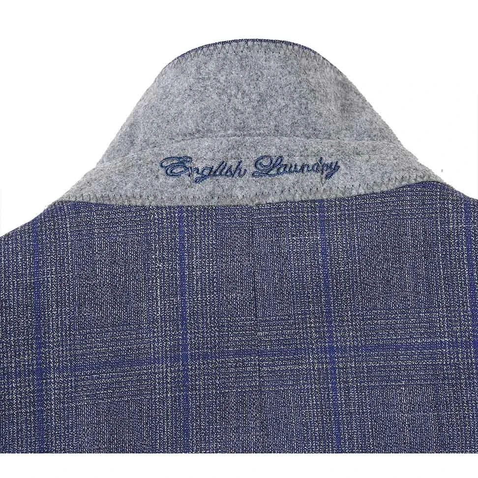 English Laundry 2-Piece Gray With Blue Windowpane Suit Wool Blend 7 English Laundry 2-Piece Gray With Blue Windowpane Suit Wool Blend - Image 5