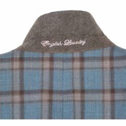 English Laundry 2-Piece Light Gray With Bronze Stereoscopic-Grid Suit Wool Blend 10 English Laundry 2-Piece Light Gray With Bronze Stereoscopic-Grid Suit Wool Blend -Sapphire Dress Shop EL72 57 470 3