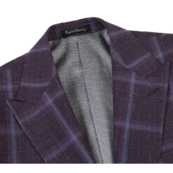 English Laundry 2-Piece Purple Window Pane Check Suit Wool Blend 10 English Laundry 2-Piece Purple Window Pane Check Suit Wool Blend -Sapphire Dress Shop EL72 62 900 1