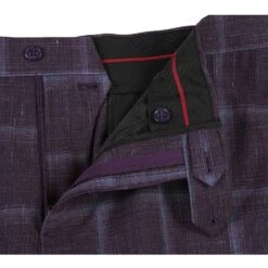 English Laundry 2-Piece Purple Window Pane Check Suit Wool Blend 11 English Laundry 2-Piece Purple Window Pane Check Suit Wool Blend -Sapphire Dress Shop EL72 62 900 4