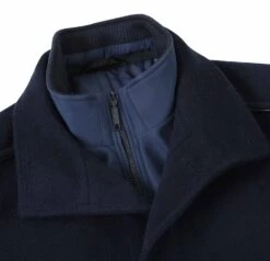 English Laundry Navy Slim Fit Wool Blend Short Coat With Detachable Full Zipper -Sapphire Dress Shop EL84 01 410 3 5113a61e 076c 41a9 a016 ebf685b6bf84