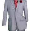 Nola Collection - Light Gray Regular Fit 2 Piece Suit Flat Front Pants With 2″ Elastic Waist Band 2 Nola Collection - Light Gray Regular Fit 2 Piece Suit Flat Front Pants With 2″ Elastic Waist Band -Sapphire Dress Shop F 2C900 LIGHT GRAY1