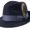 Pinch Crushable Wool Snap Brim Hat In Navy -Sapphire Dress Shop H 37 Navy 2585