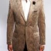 Empire Collection - Modern Fit Beautiful Pattern In Tan Sports Coat