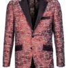Empire Collection - Slim Fit Formal Dinner Show Blazer In Red -Sapphire Dress Shop ME320H 01 S