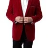 Men's Regular Fit Blazer 2 Button With One Welt Chest Pocket Red -Sapphire Dress Shop MJ111 04 0.75
