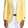 Slim Fit Blazer 2 Button In Solid Lemon Yellow 1 Slim Fit Blazer 2 Button In Solid Lemon Yellow -Sapphire Dress Shop MJ284S 04 52514.1551125976