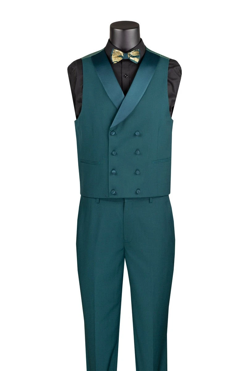 Emerald Gold Modern Fit 3 Piece Suit With Matching Bow Tie 4 Emerald Gold Modern Fit 3 Piece Suit With Matching Bow Tie - Image 2