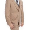 Modern Fit 3 Piece Fine Wool Suit Windowpane Tan 1 Modern Fit 3 Piece Fine Wool Suit Windowpane Tan -Sapphire Dress Shop MW245 tan05