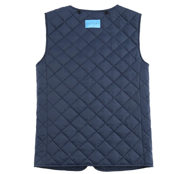 PELAGO Standard Collar Functional Trench Coat With Removable Quilted Liner In Navy 6 PELAGO Standard Collar Functional Trench Coat With Removable Quilted Liner In Navy - Image 4