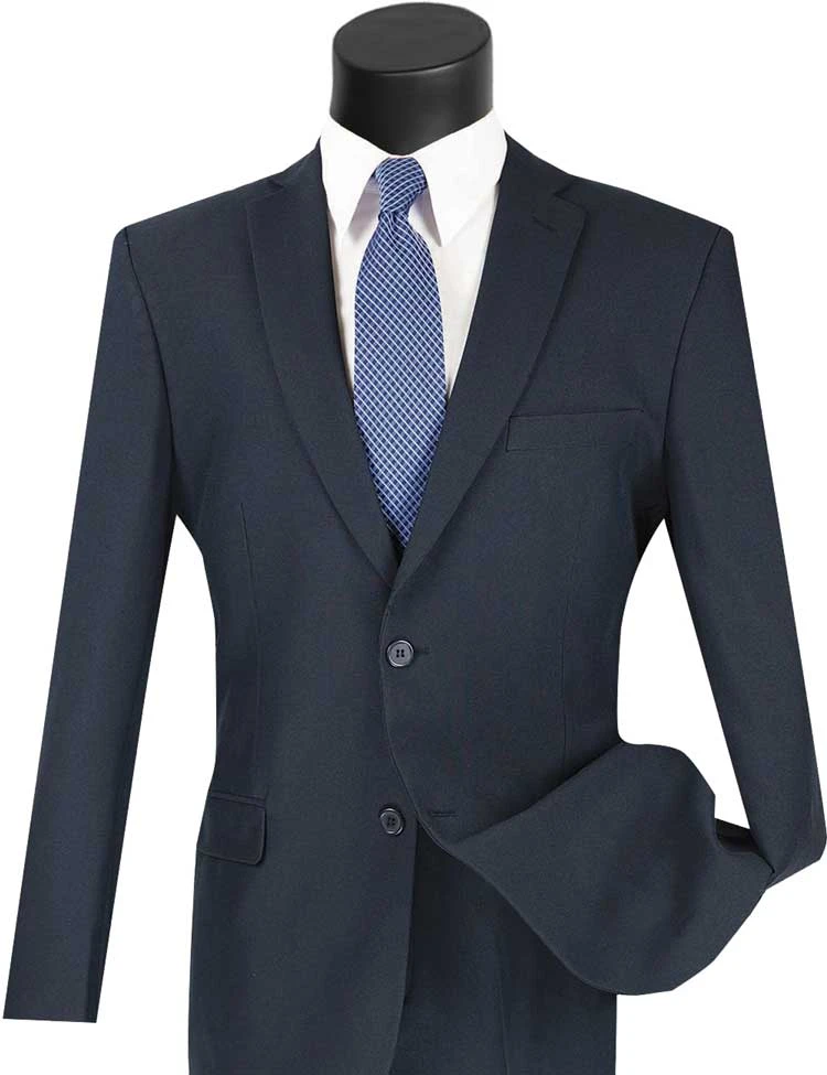 (42R Blazer) Navy Slim Fit Men's Blazer 2 Button 3 (42R Blazer) Navy Slim Fit Men's Blazer 2 Button