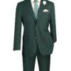 Slim Fit Men's Suit 2 Piece 2 Button In Hunter Green 1 Slim Fit Men's Suit 2 Piece 2 Button In Hunter Green -Sapphire Dress Shop SC900 12 HUNTERGREEN JPG