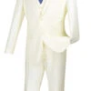 Slim Fit Business Men's Suit 3 Piece 2 Button In Ivory 1 Slim Fit Business Men's Suit 3 Piece 2 Button In Ivory -Sapphire Dress Shop SV2900 ivory