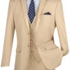 Leonardo Collection - Slim Fit Tuxedo 2 Buttons 3 Piece Beige Suit -Sapphire Dress Shop SV2T 8 BEIGE JPG 800x1200 1
