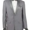 Excalibur Collection - Slim Fit Tuxedo 2 Piece 2 Buttons Design In Gray -Sapphire Dress Shop T SC900 GRAY 1