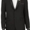 Black Ultra Slim Fit Tuxedo 2 Buttons 2 Piece 1 Black Ultra Slim Fit Tuxedo 2 Buttons 2 Piece -Sapphire Dress Shop T US900 black