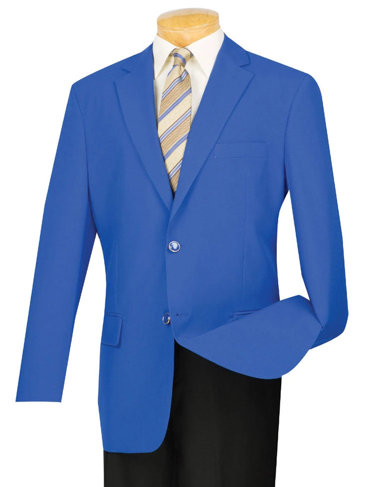 Men's Royal Blue Regular Fit Everyday Blazer 3 Men's Royal Blue Regular Fit Everyday Blazer