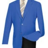 Royal Blue Regular Fit 3 Button Blazer -Sapphire Dress Shop Z 3PP Royal