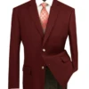 Regular Fit Blazer 2 Button In Burgundy -Sapphire Dress Shop b tr burgundy