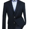 Regular Fit Blazer 2 Button In Navy 2 Regular Fit Blazer 2 Button In Navy -Sapphire Dress Shop b tr navy