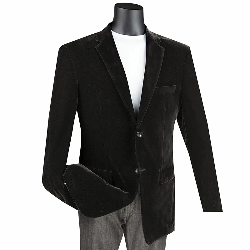 Velvet Regular Fit Fashion Jacket In Black 3 Velvet Regular Fit Fashion Jacket In Black