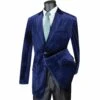 Velvet Regular Fit Fashion Jacket In Sapphire -Sapphire Dress Shop b27sap