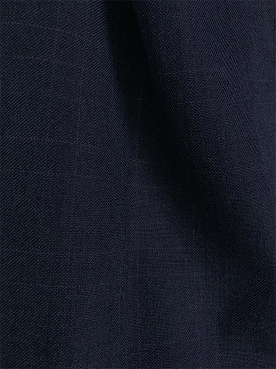Olympia Collection - Glen Plaid Regular Fit Suit 3 Piece Navy Blue 4 Olympia Collection - Glen Plaid Regular Fit Suit 3 Piece Navy Blue - Image 2