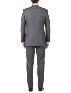 Bevagna Collection - Gray 100% Virgin Wool Regular Fit Pick Stitched 2 Piece Suit 11 Bevagna Collection - Gray 100% Virgin Wool Regular Fit Pick Stitched 2 Piece Suit -Sapphire Dress Shop c508 3bei