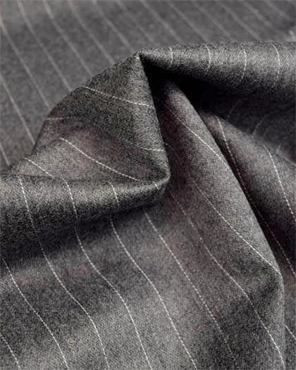 Sovana Collection - Regular Fit 3 Piece Suit 2 Button Tone On Tone Stripe In Gray 4 Sovana Collection - Regular Fit 3 Piece Suit 2 Button Tone On Tone Stripe In Gray - Image 2