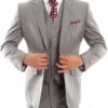 (44S) Wool Suit Modern Fit Italian Style 3 Piece In Gray 1 (44S) Wool Suit Modern Fit Italian Style 3 Piece In Gray -Sapphire Dress Shop gray e2590432 e66a 4f6c b3f6 af0f7f340efa