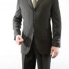 Regular Fit 2 Piece Suit 3 Button In Dark Olive -Sapphire Dress Shop m069 12 darko