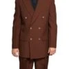 Atlantis Collection - Brown Regular Fit Double Breasted 2 Piece Suit -Sapphire Dress Shop men s sharp double breasted dress suit brown dpp 1